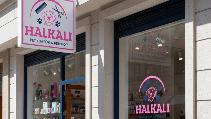 Halkalı Pet Kuaför-Petshop Logo Tasarımı